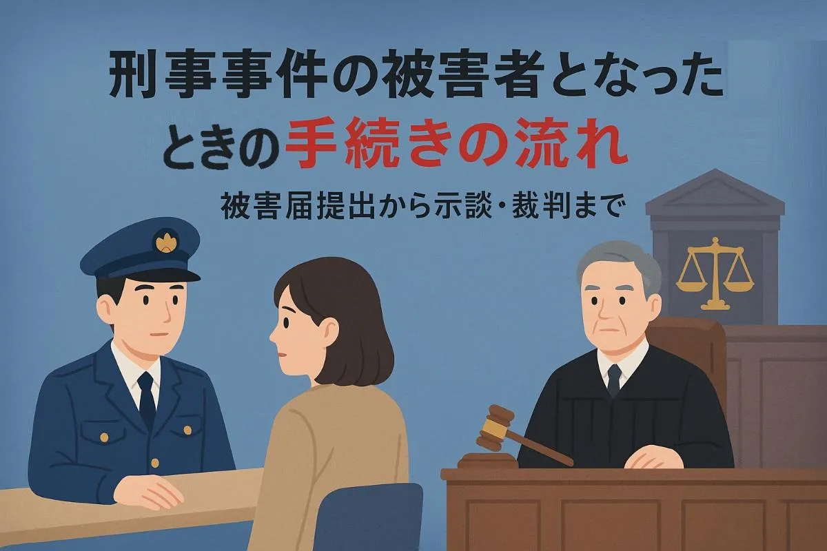 刑事事件の被害者となったときの手続きの流れ｜被害届提出から示談・裁判