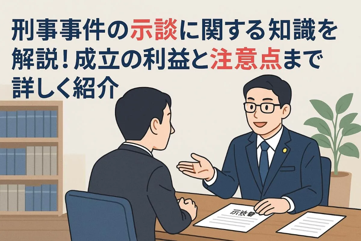 刑事事件の示談に関する知識を解説！成立のメリットと注意点まで詳しく紹介
