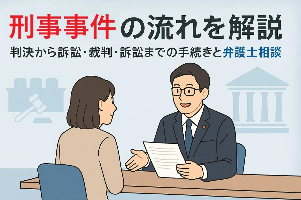 刑事事件の流れを解説｜逮捕から起訴・裁判・判決までの手続きと弁護士相談の重要性