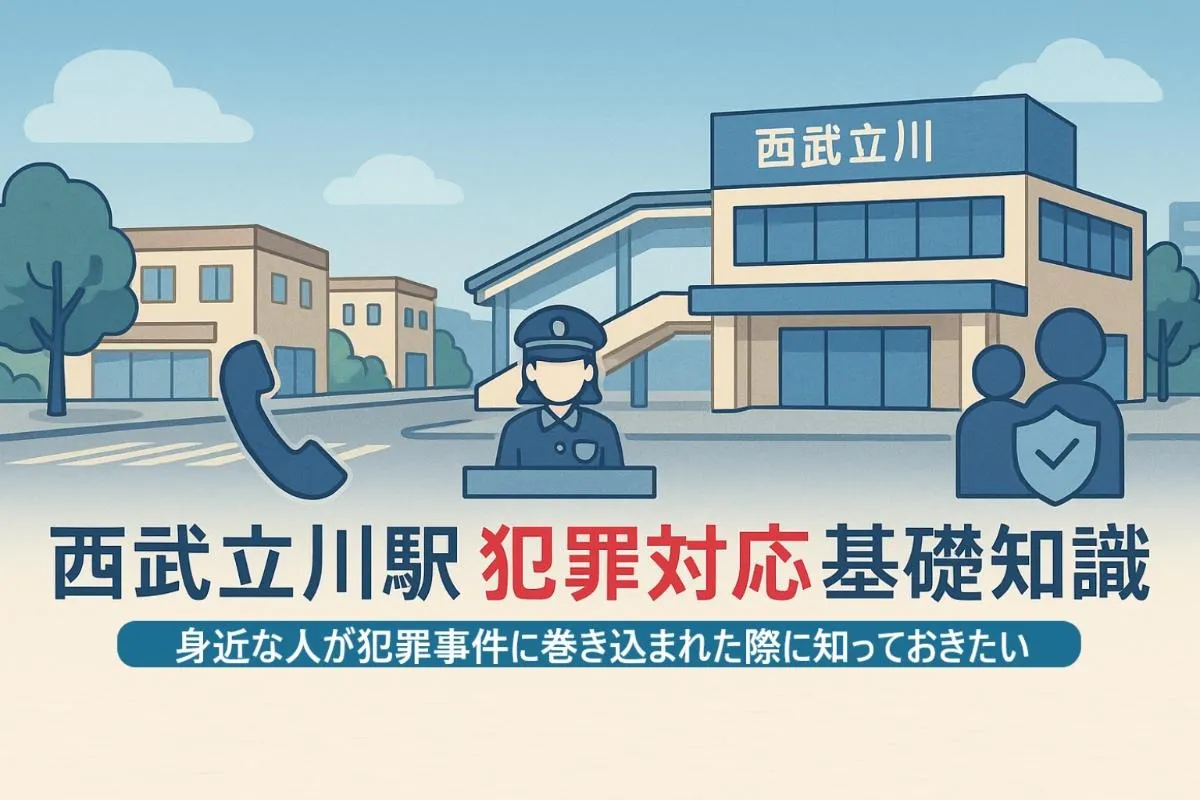 西武立川駅エリアで身近な人が刑事事件に巻き込まれた時の知っておきたい基礎知識