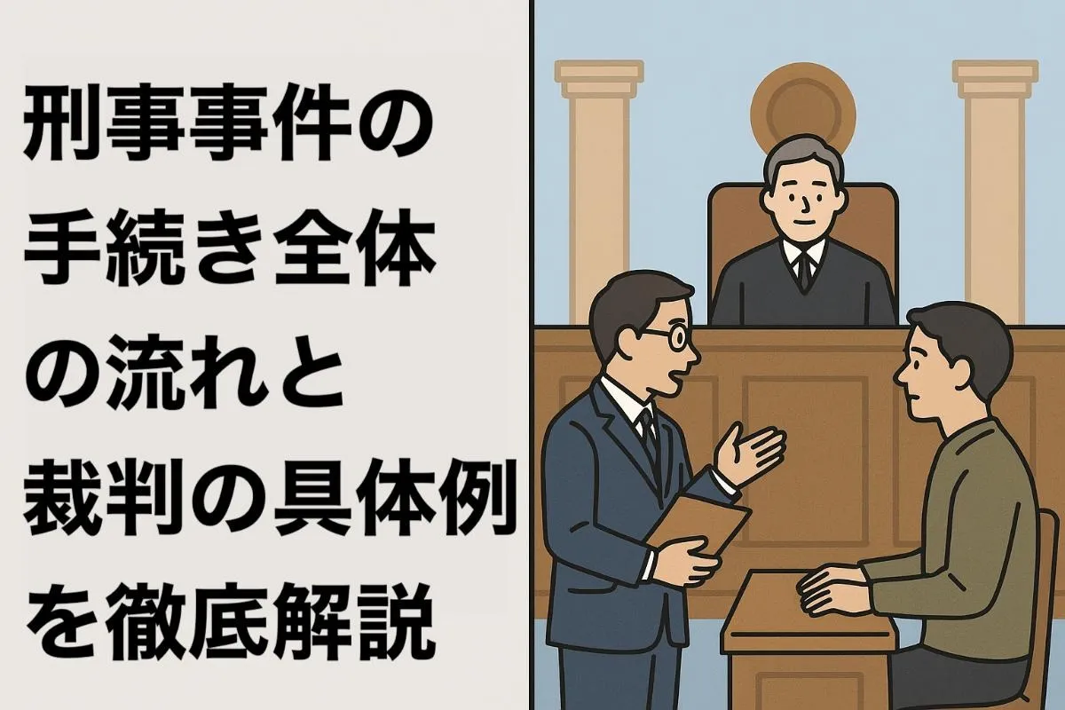 刑事事件の手続き全体の流れと裁判の具体例を徹底解説