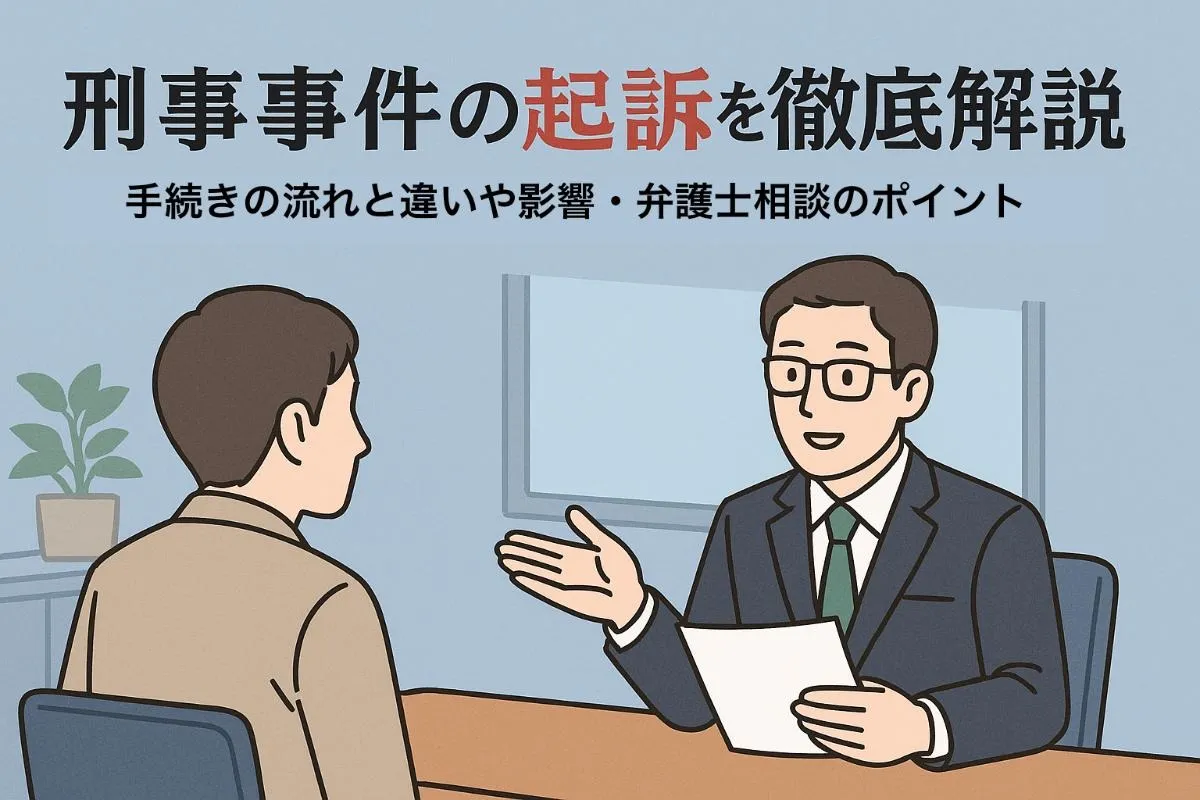 刑事事件の起訴を徹底解説｜手続きの流れと違いや影響・弁護士相談のポイント