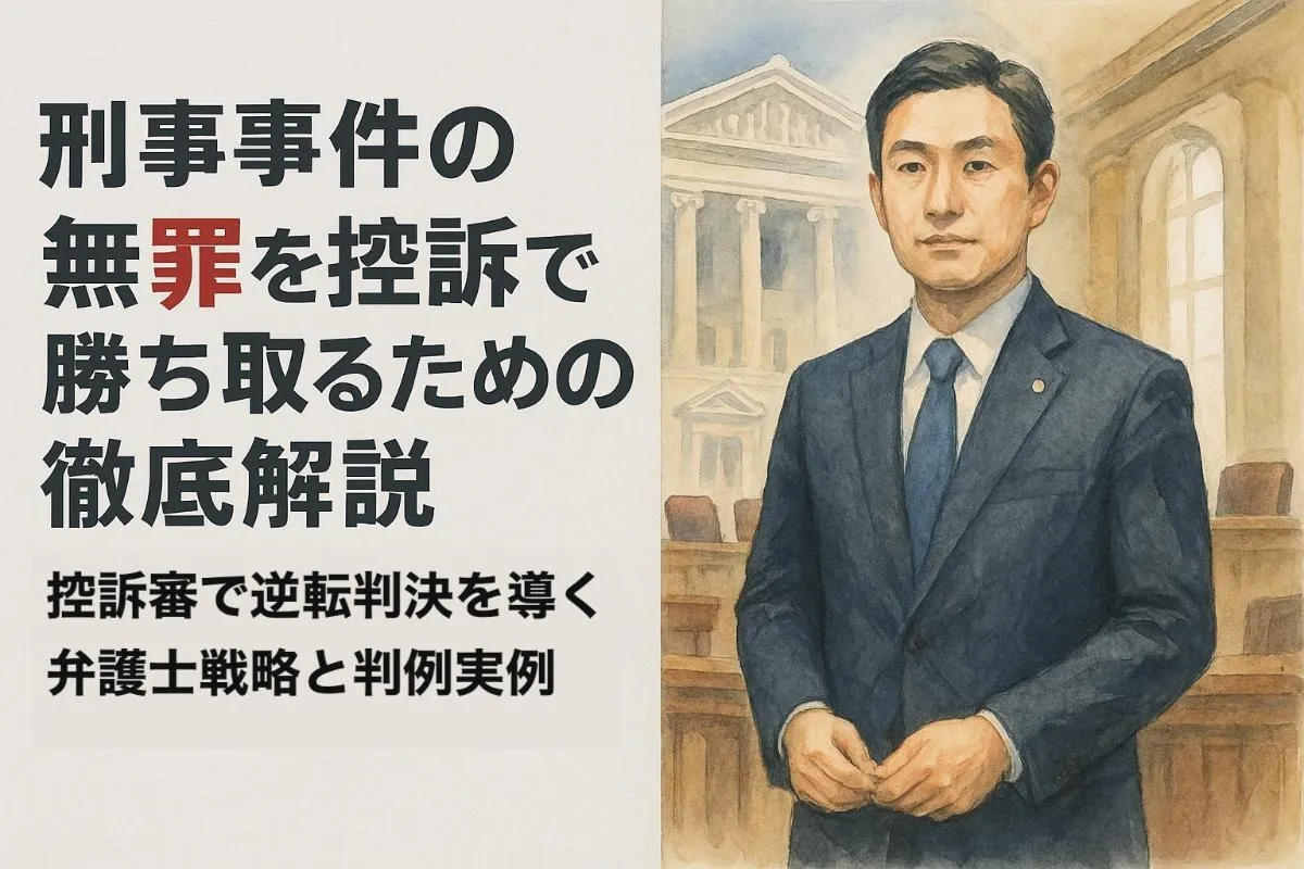 刑事事件の無罪を控訴で勝ち取るための徹底解説｜控訴審で逆転判決を導く弁護士戦略と判例実例