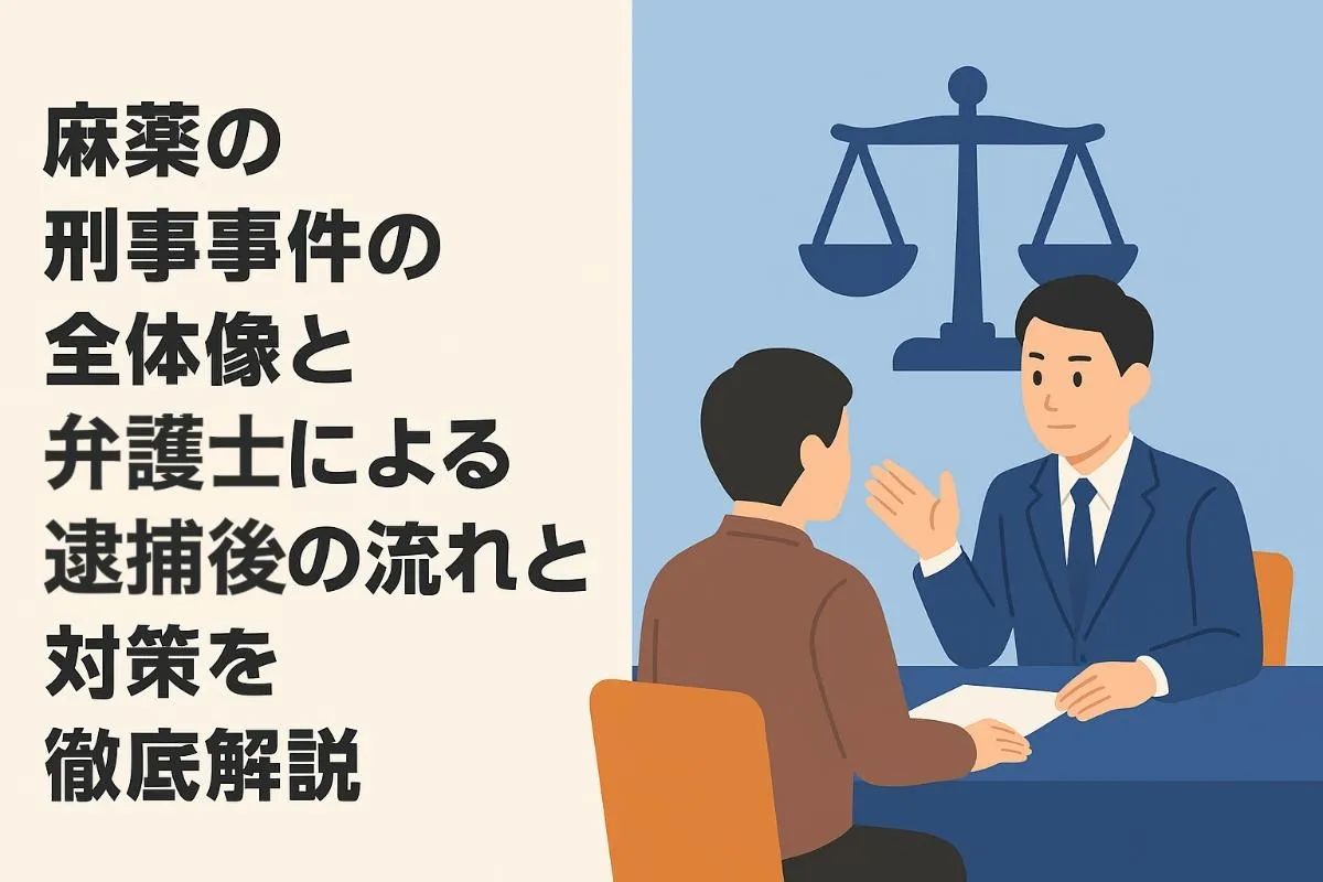 麻薬の刑事事件の全体像と弁護士による逮捕後の流れと対策を徹底解説