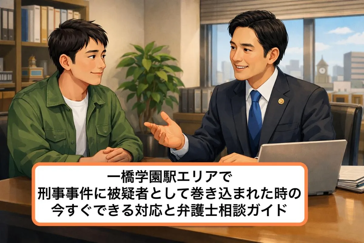 一橋学園駅エリアで刑事事件に被疑者として巻き込まれた時の今すぐできる対応と弁護士相談ガイド