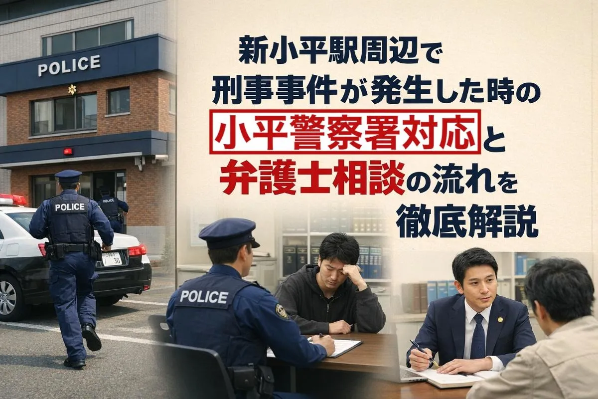 新小平駅周辺で刑事事件が発生した時の小平警察署対応と弁護士相談の流れを徹底解説