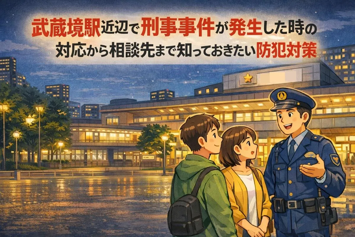 武蔵境駅近辺で刑事事件が発生した時の対応から相談先まで知っておきたい防犯対策