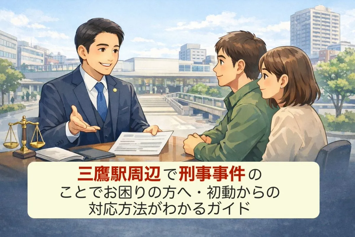 三鷹駅周辺で刑事事件のことでお困りの方へ・初動からの対応方法がわかるガイド