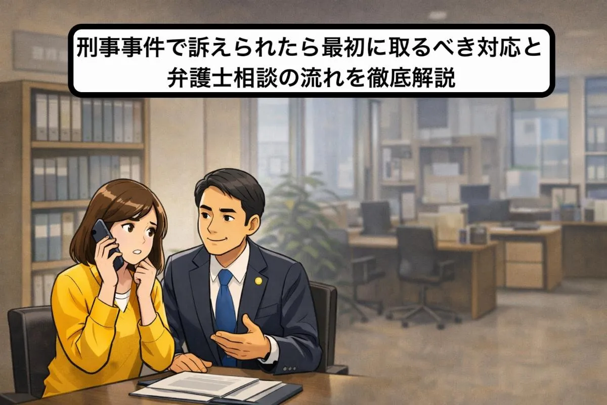 刑事事件で訴えられたら最初に取るべき対応と弁護士相談の流れを徹底解説