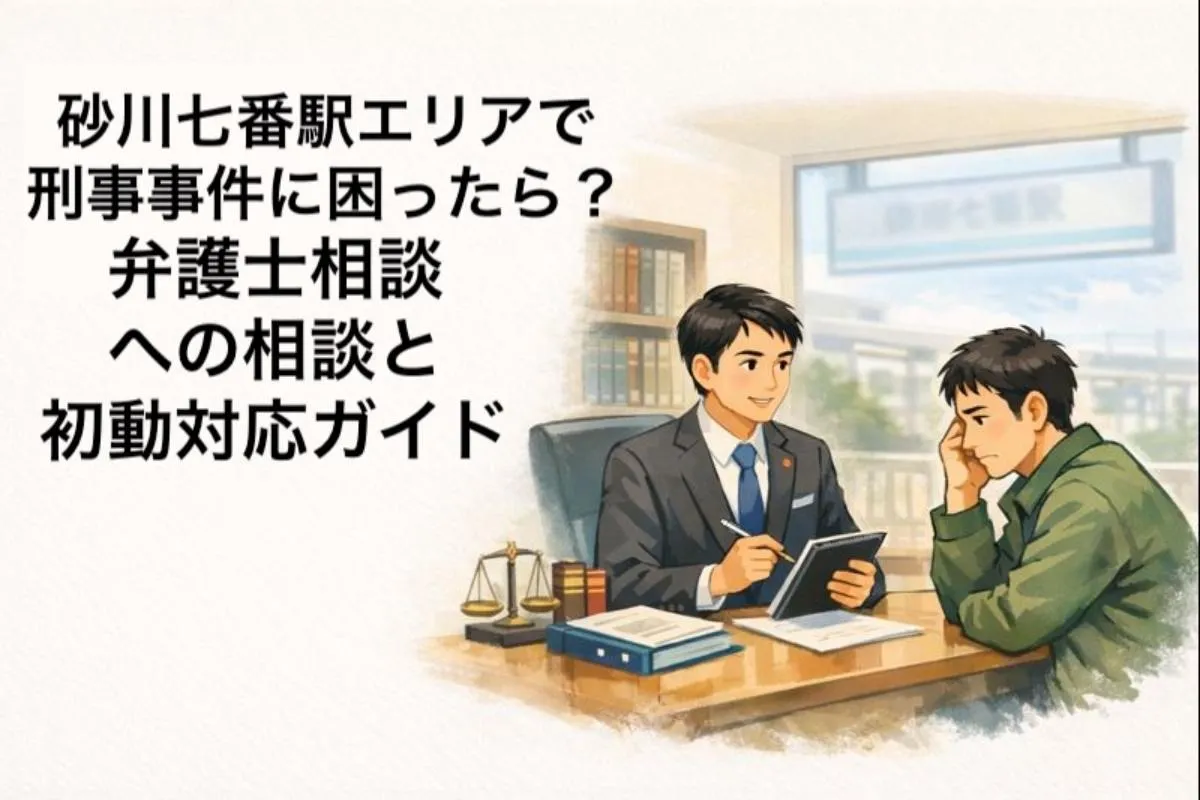 砂川七番駅エリアで刑事事件に困ったら？弁護士相談への相談と初動対応ガイド