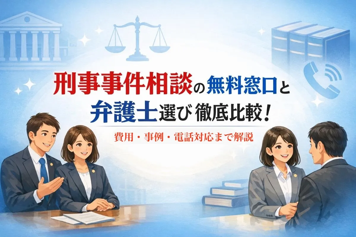 刑事事件相談の無料窓口と弁護士選び徹底比較｜費用・事例・電話対応まで解説