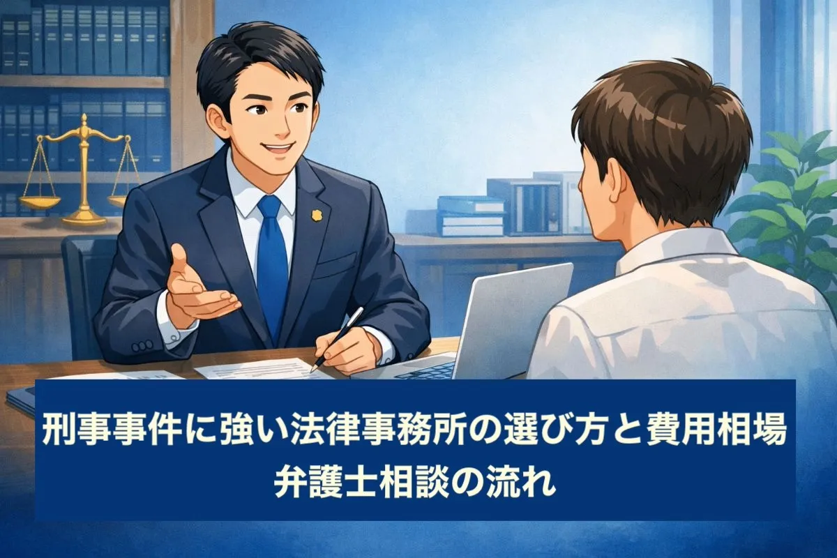 刑事事件に強い法律事務所の選び方と費用相場｜弁護士相談の流れ