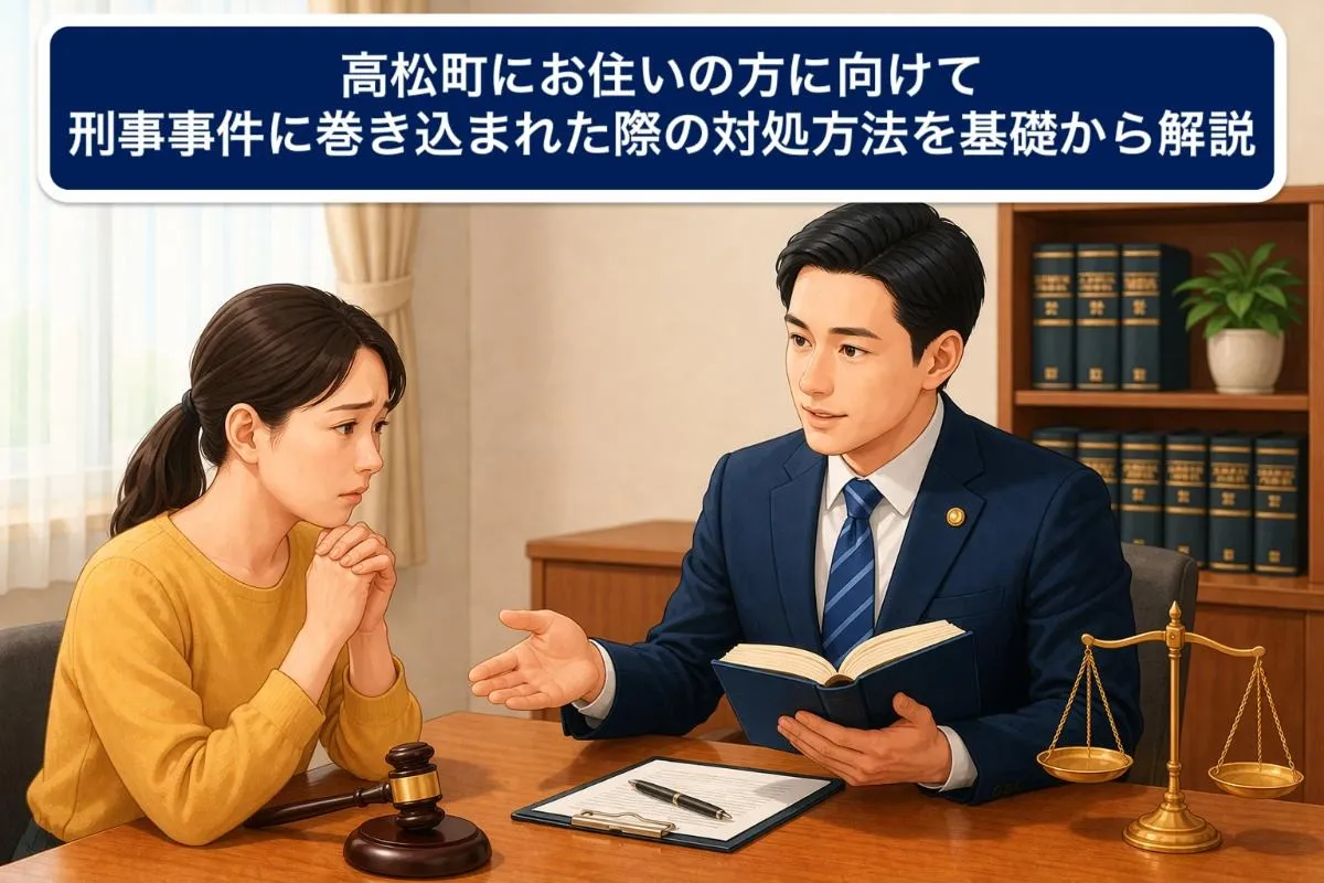 高松町にお住いの方に向けて刑事事件に巻き込まれた際の対処方法を基礎から解説