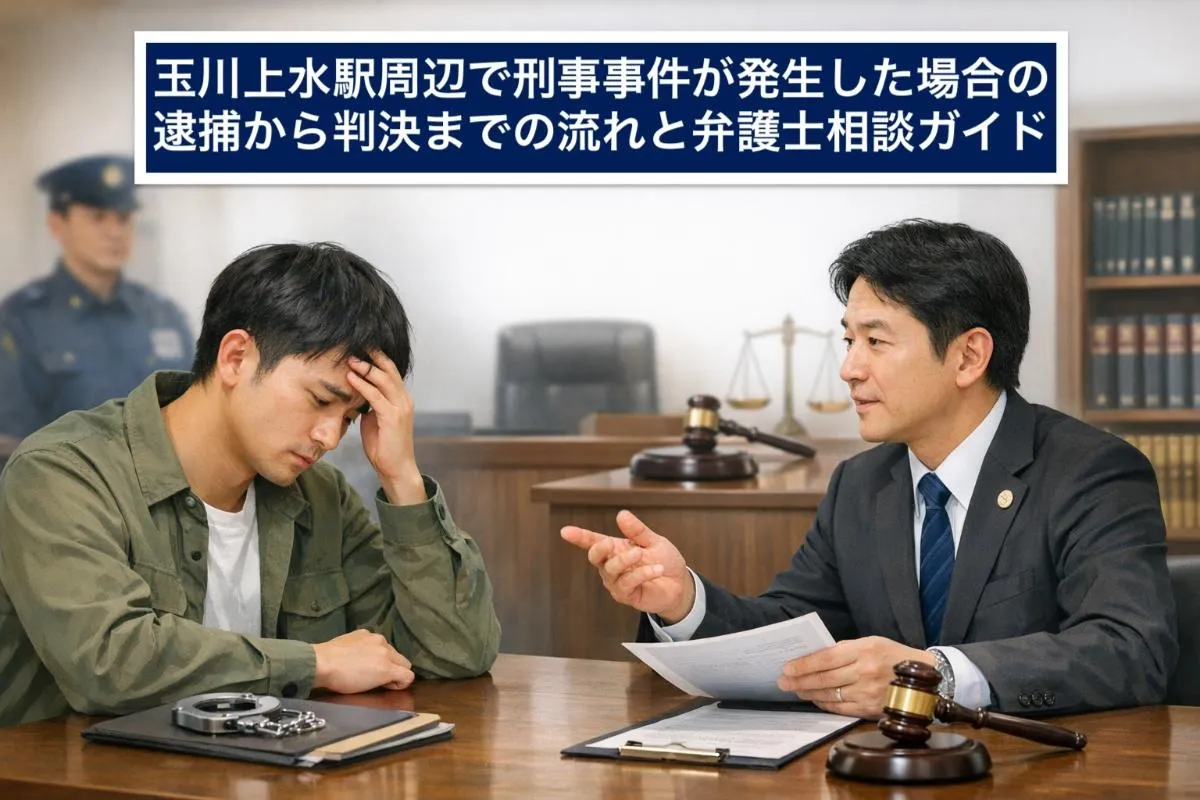 玉川上水駅周辺で刑事事件が発生した場合の逮捕から判決までの流れと弁護士相談ガイド