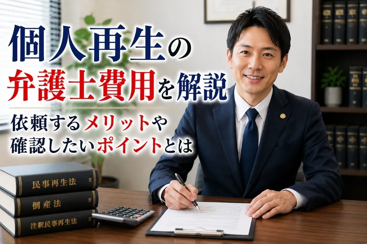 個人再生の弁護士費用を解説|依頼するメリットや確認したいポイントとは