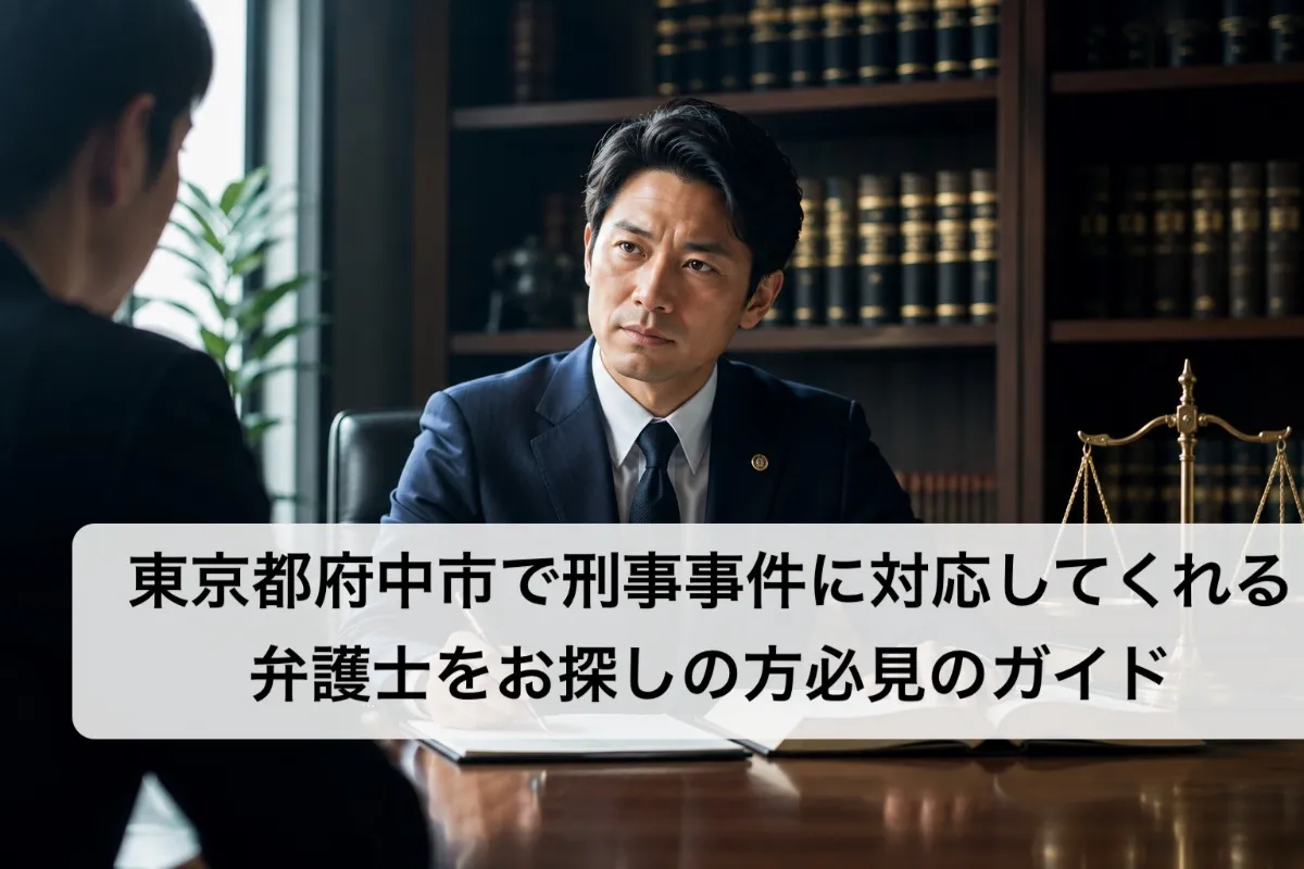 東京都府中市で刑事事件に対応してくれる弁護士をお探しの方必見のガイド