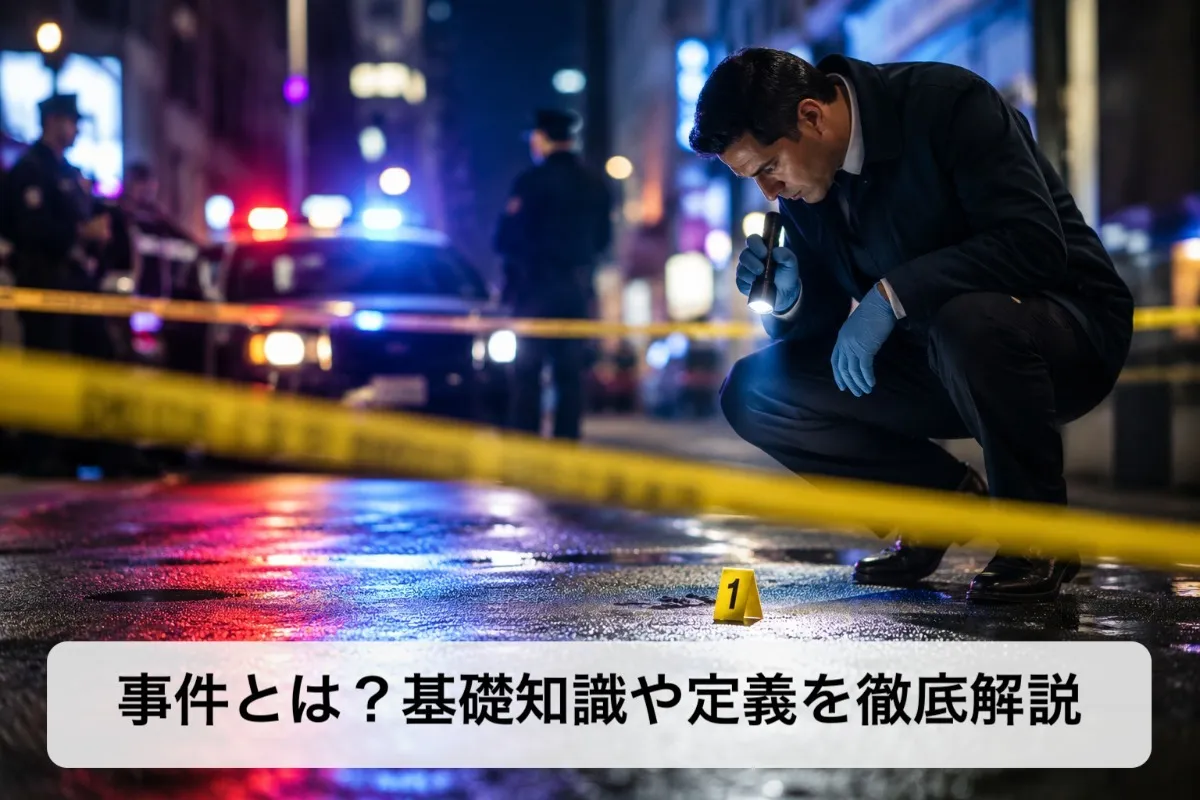 事件とは?基礎知識や定義を徹底解説