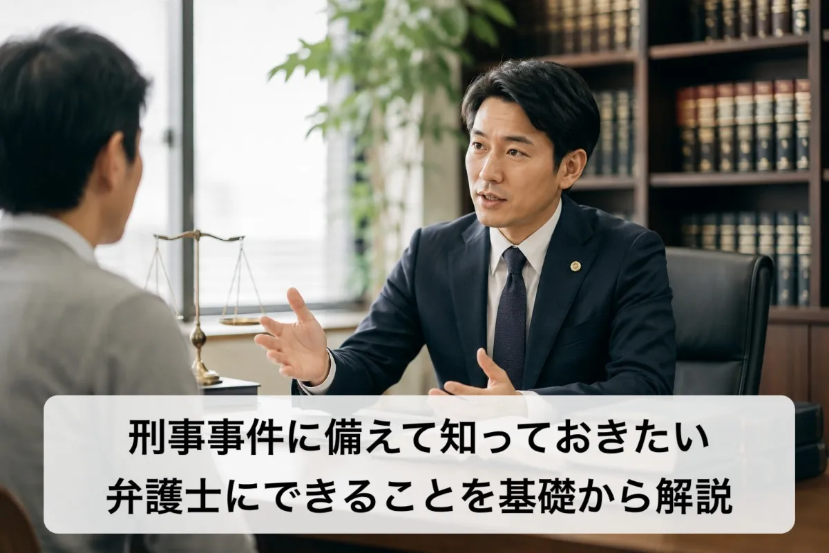 刑事事件に備えて知っておきたい弁護士にできることを基礎から解説