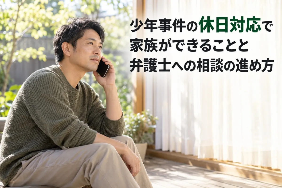 少年事件の休日対応で家族ができることと弁護士への相談の進め方